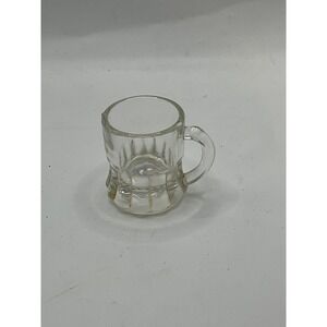 Miniature Glass Beer Stein Mug‎ Shot Glass Clear Decorative Barware